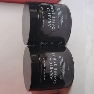 Lot of 2 Brooklyn Botany Arabica Coffee Scrub 100% Natural Jumbo Size each 20 oz
